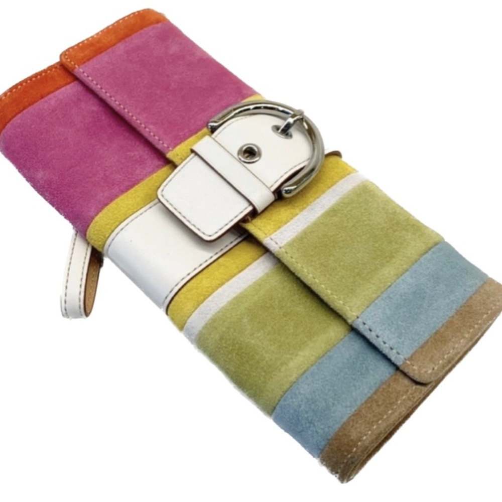 COACH Soho Suede Clutch Wallet - Picture 11 of 12